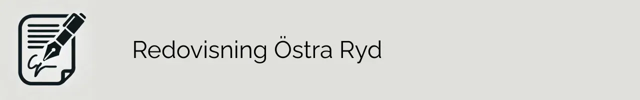 Redovisning Östra Ryd